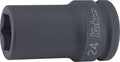 3/4 Sq. Dr. Socket  19mm 6 point Length 75mm Thin walled