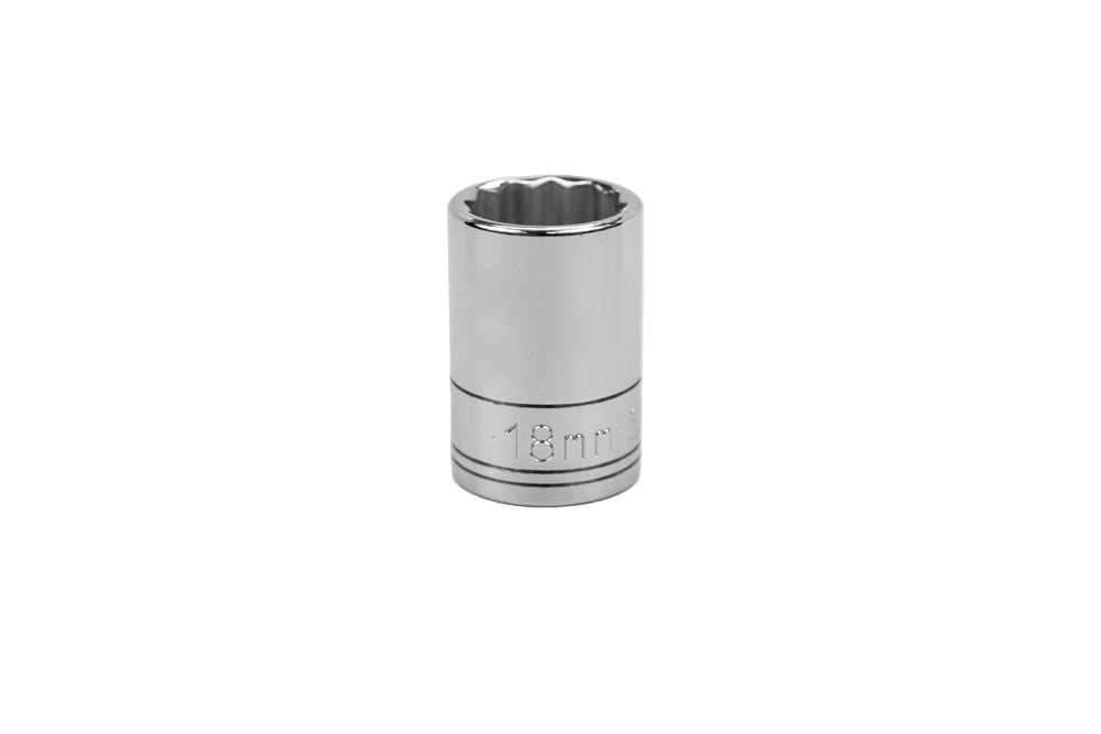 SK Tools USA - 1/2" Drive 12 Point Metric Standard Chrome Socket (10mm - 29mm)