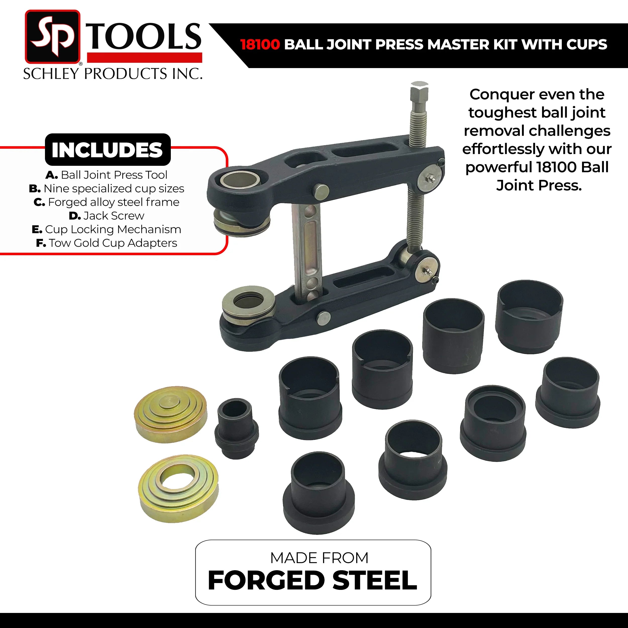 Schley Tools - HIGH PRESSURE BALL JOINT PRESS