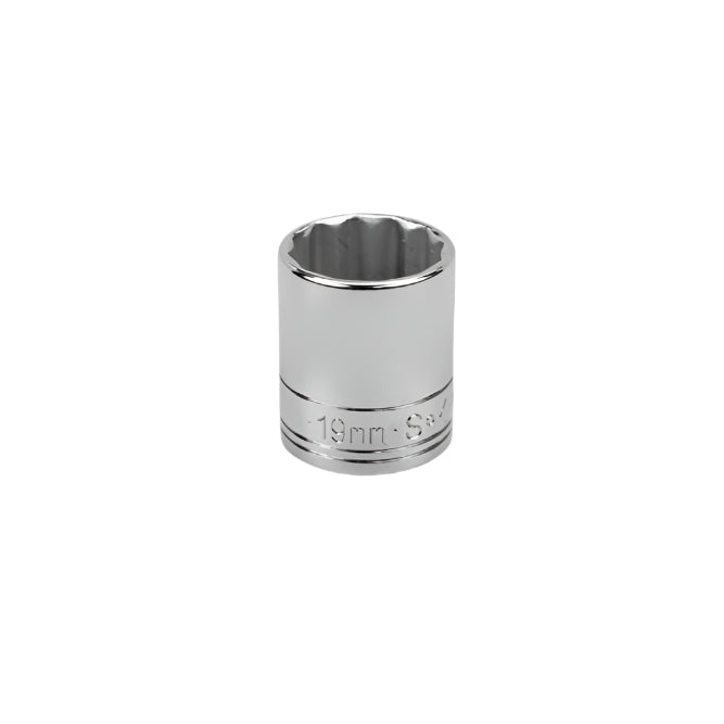 SK Tools USA - 3/8" Drive Chrome 12-Point Standard Socket (8mm–22mm)