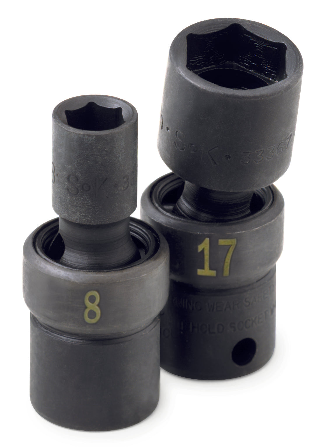 SK Tools USA - 3/8" Drive 6 Point Swivel Metric Impact Socket (8 mm–21 mm)