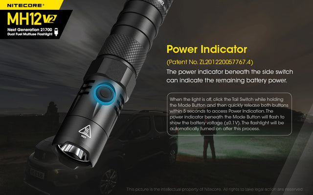 Nitecore MH12 v2 1200 Lumen USB-C Rechargeable Flashlight Kit - Ridge Toolbox