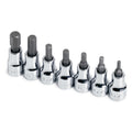 SK Tools USA - 7 Piece 3/8" Drive Fractional Hex Bit Socket Set