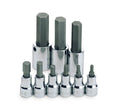 SK Tools USA - 9 Piece 3/8" and 1/2" Drive Fractional Hex Bit Socket Set