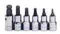 SK Tools USA - 6 Piece 3/8" Drive Fractional Ball Hex Bit Socket Set