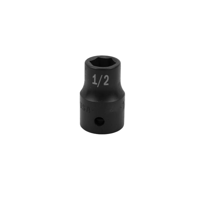 SK Tools USA - 1/2" Drive 6 Point Standard Fractional Impact Socket (3/8"-15/16")