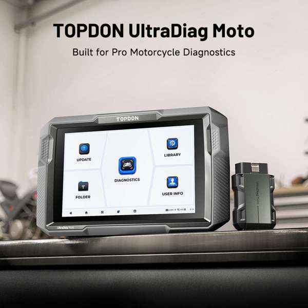 TOPDON 8-inch Wireless Motorcycle Diagnostic Tool