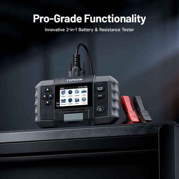 TOPDON 2-in-1 Battery & Resistance Tester