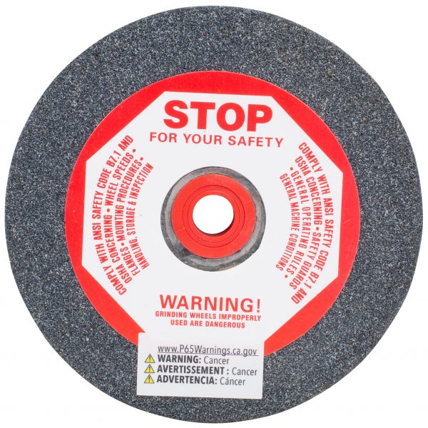 Shark Industries - Bench Seat Grinding Wheel Type 1 . Size 5″ x 3/4″- 46 Grit. Made of Aluminum Oxide