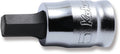 1/4 Sq. Dr. Bit Socket  5mm 6 point Length 25mm Z-series