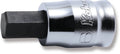 1/4 Sq. Dr. Bit Socket  6mm 6 point Length 25mm Z-series