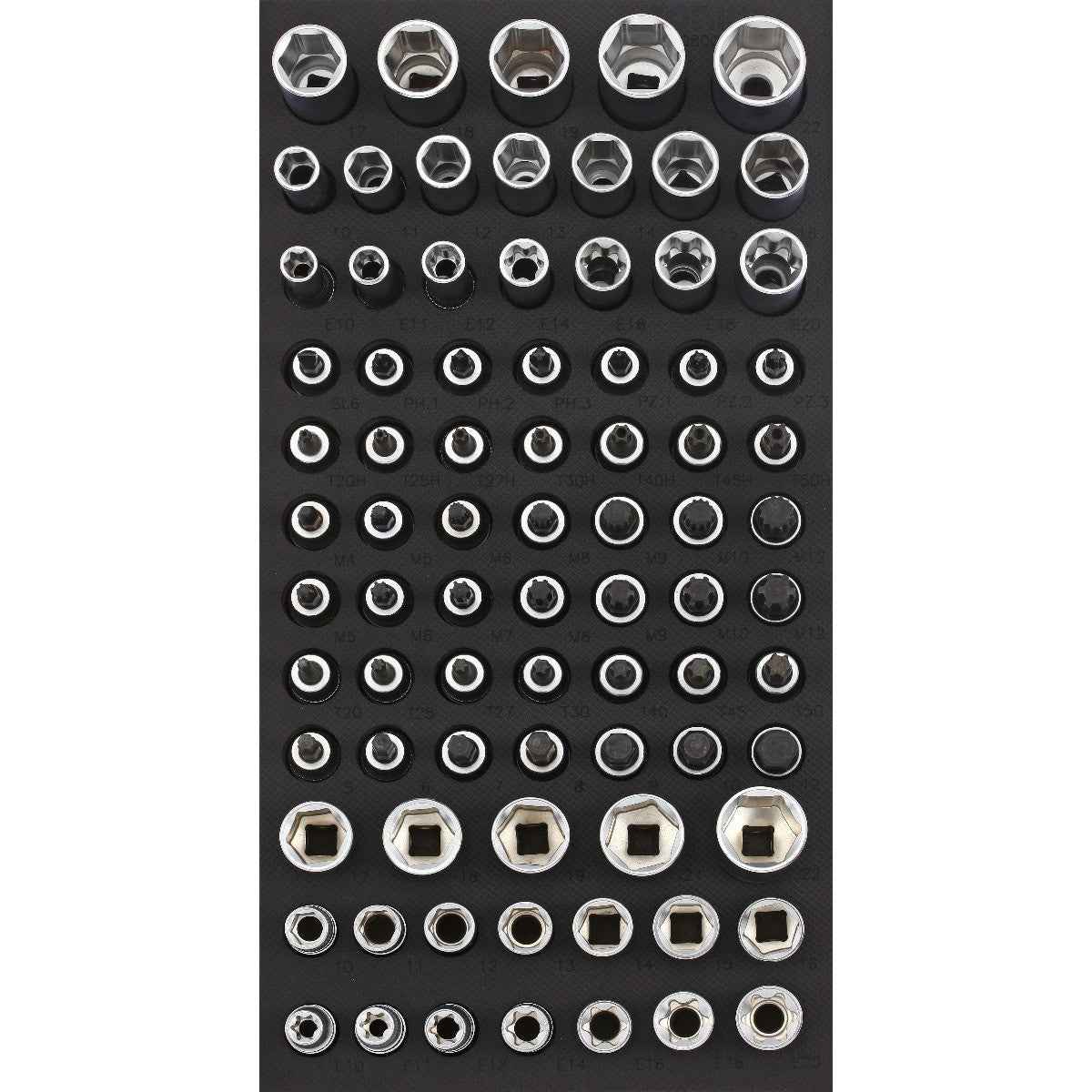 Sonic Tools - Metric Socket Set 3/8", 80-PCS - SMALL SFS