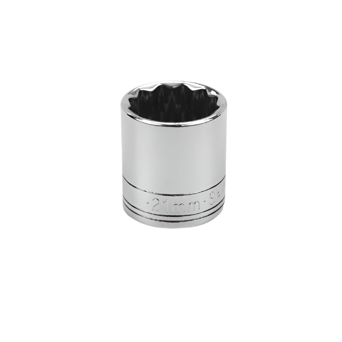 SK Tools USA - 3/8" Drive Chrome 12-Point Standard Socket (8mm–22mm)