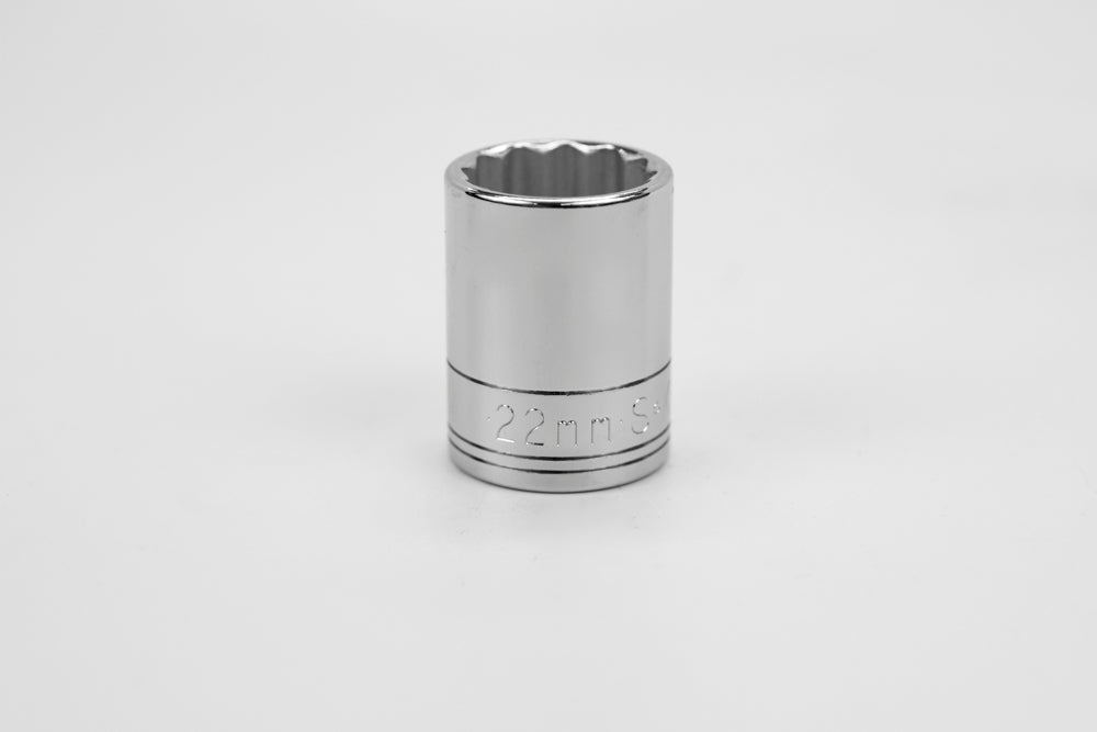SK Tools USA - 1/2" Drive 12 Point Metric Standard Chrome Socket (10mm - 29mm)
