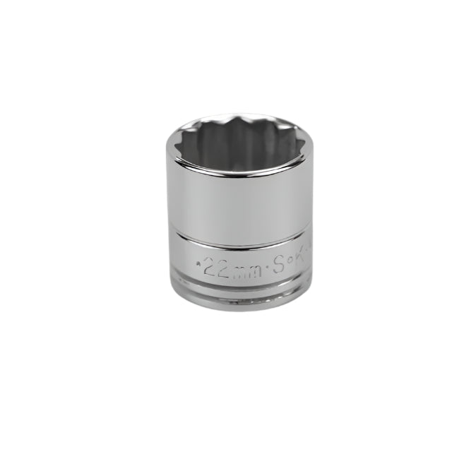 SK Tools USA - 3/8" Drive Chrome 12-Point Standard Socket (8mm–22mm)