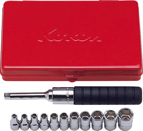 1/4 Sq. Dr. 12 Piece 6-Point Metric Socket Set  4-13mm