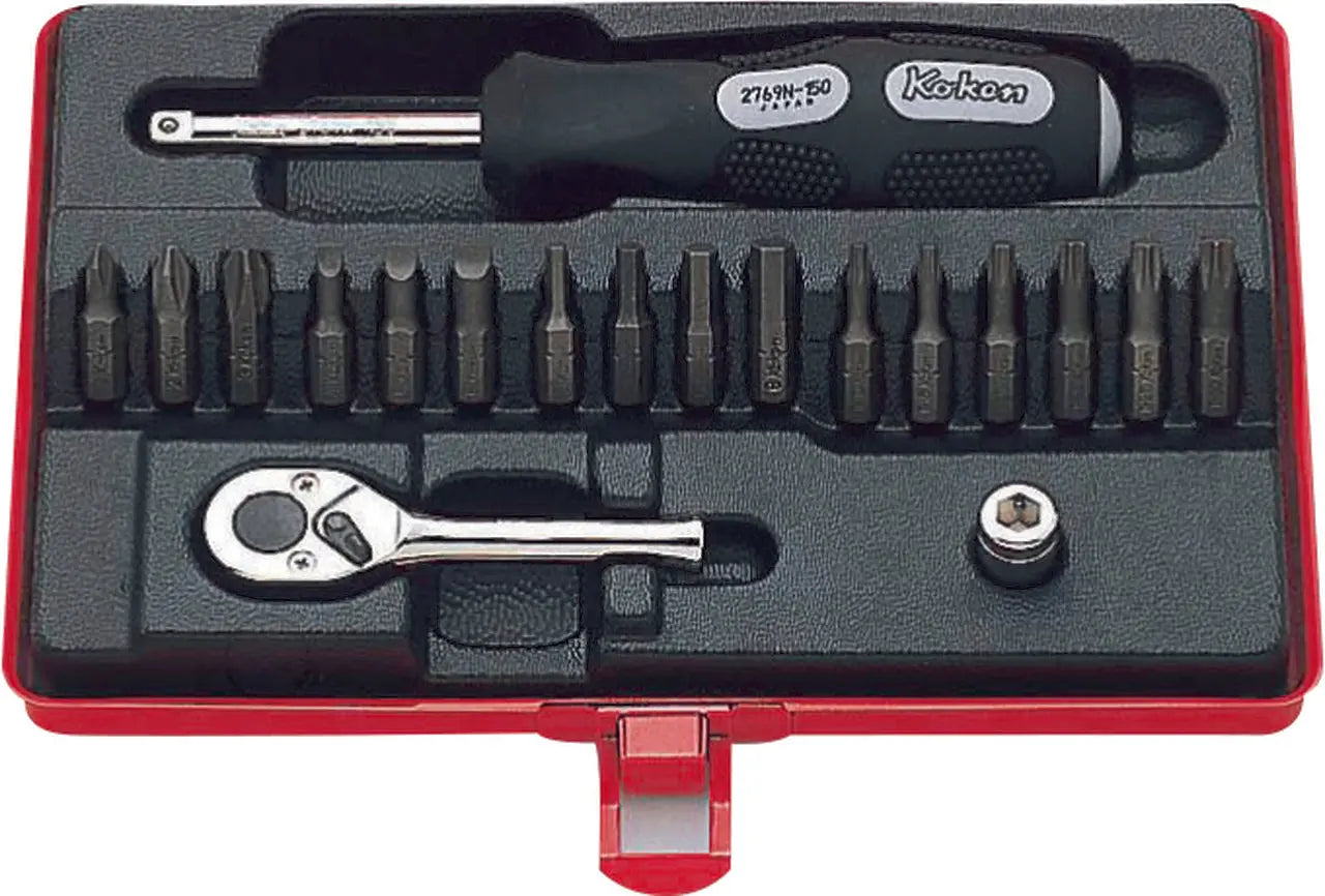 1/4 Sq. Dr. Bit Set    19 pieces