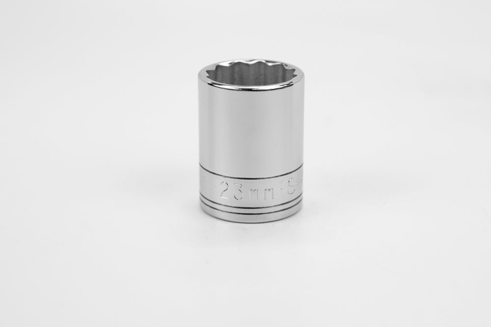 SK Tools USA - 1/2" Drive 12 Point Metric Standard Chrome Socket (10mm - 29mm)