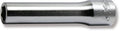 1/4 Sq. Dr. Socket  6mm 6 point Length 50mm
