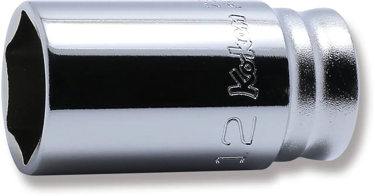 1/4 Sq. Dr. Socket  12mm 6 point Length 30mm Z-series