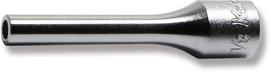 1/4 Sq. Dr. Socket  1/8 12 point Length 50mm