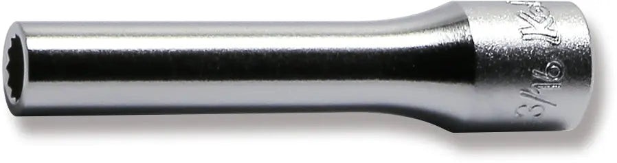 1/4 Sq. Dr. Socket  3/16 12 point Length 50mm