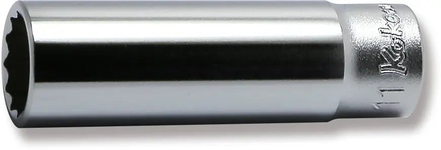 1/4 Sq. Dr. Socket  11mm 12 point Length 50mm