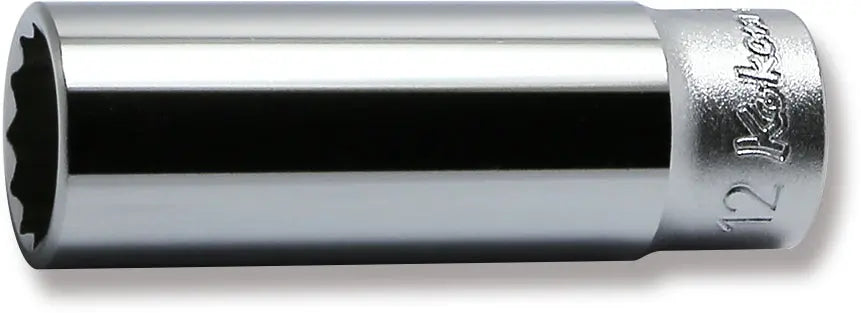 1/4 Sq. Dr. Socket  12mm 12 point Length 50mm