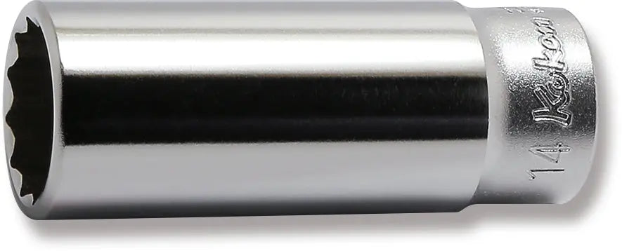 1/4 Sq. Dr. Socket  14mm 12 point Length 50mm