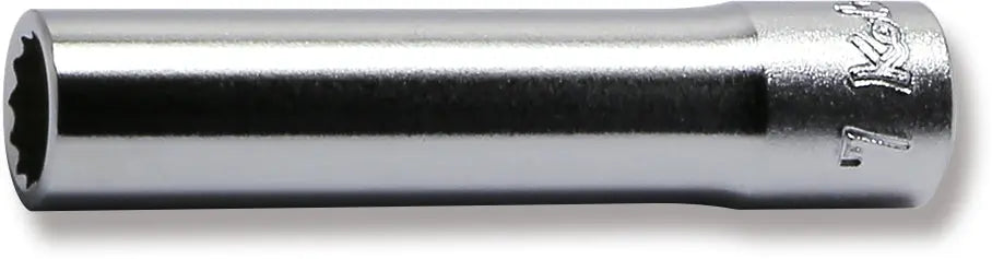 1/4 Sq. Dr. Socket  7mm 12 point Length 50mm