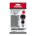 IMPACT & OUT Screwdriver & 7PC. Bit Set