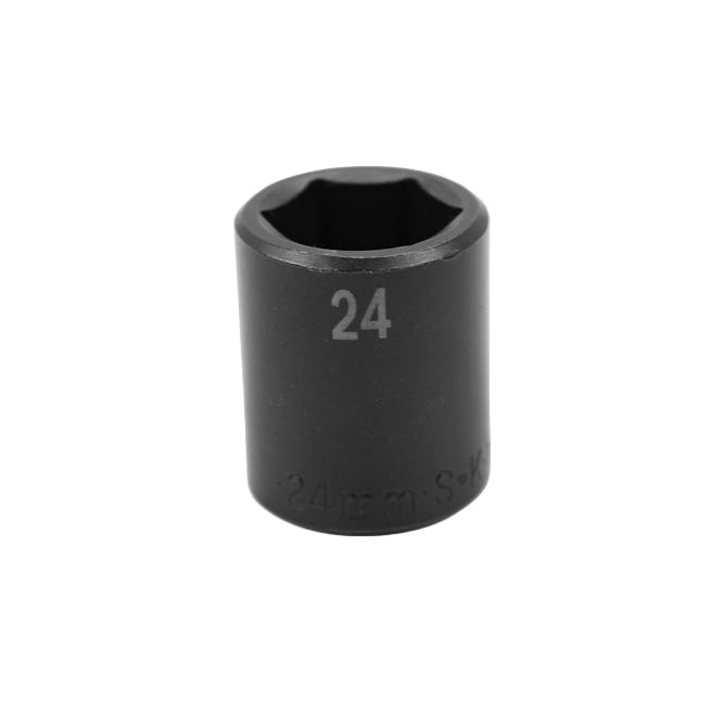 SK Tools USA - 1/2" Drive 6 Point Standard Metric Impact Socket (21mm - 46mm)