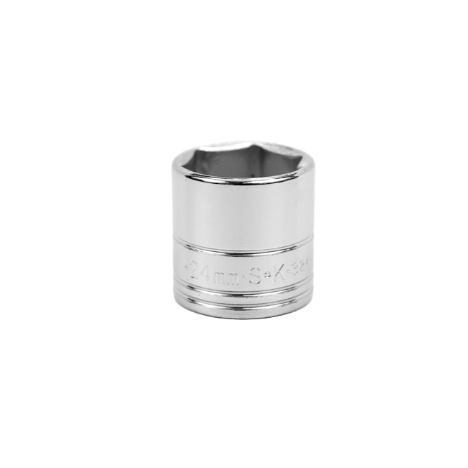 SK Tools USA - Drive Metric Standard Chrome Sockets (22mm, 24mm 3/8")