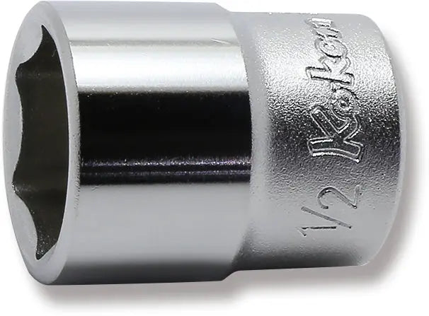 1/4 Sq. Dr. Socket  1/2 6 point Length 22mm