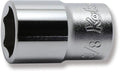 1/4 Sq. Dr. Socket  3/8 6 point Length 22mm