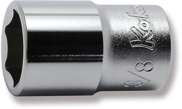 1/4 Sq. Dr. Socket  3/8 6 point Length 22mm