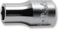 1/4 Sq. Dr. Socket  7/32 6 point Length 22mm