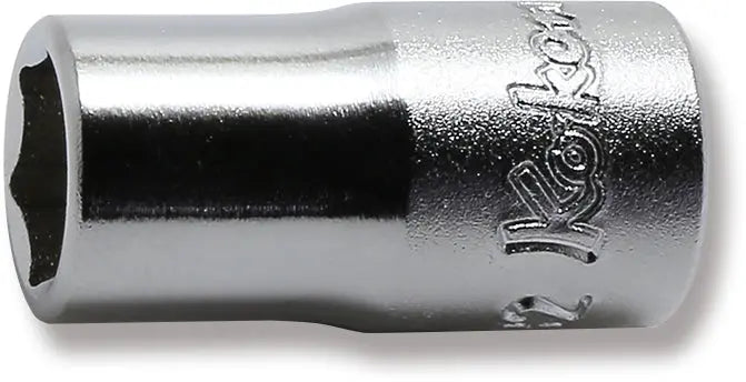 1/4 Sq. Dr. Socket  9/32 6 point Length 22mm