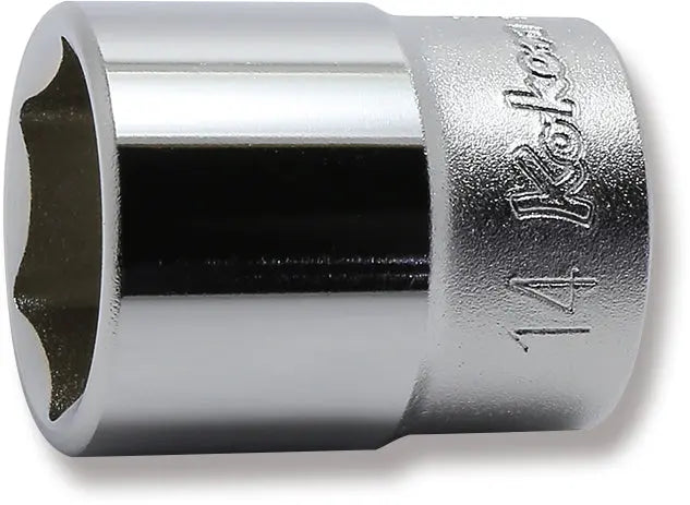 1/4 Sq. Dr. Socket  14mm 6 point Length 24mm