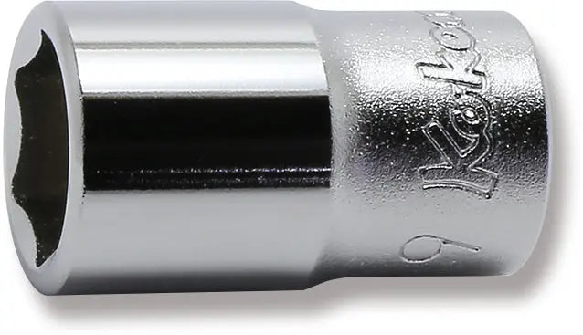 1/4 Sq. Dr. Socket  9mm 6 point Length 22mm