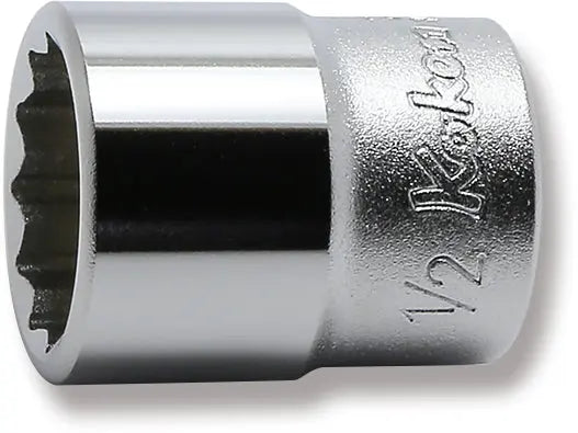 1/4 Sq. Dr. Socket  1/2 12 point Length 22mm