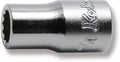 1/4 Sq. Dr. Socket  1/4 12 point Length 22mm