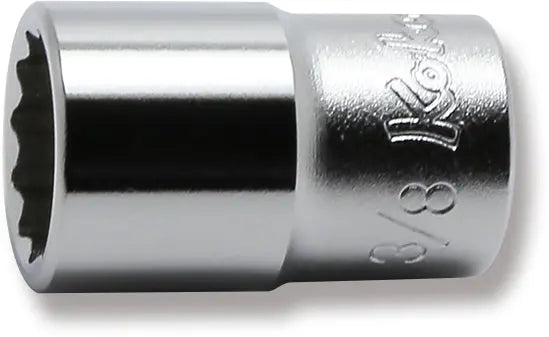1/4 Sq. Dr. Socket  3/8 12 point Length 22mm