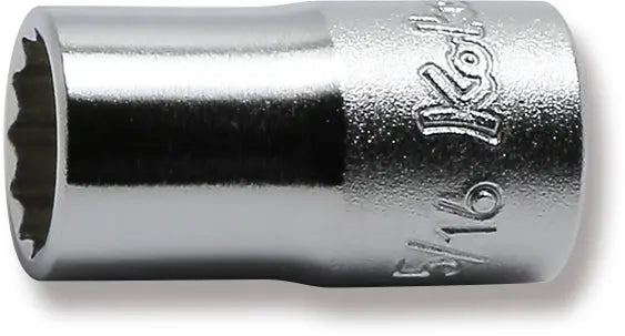 1/4 Sq. Dr. Socket  5/16 12 point Length 22mm