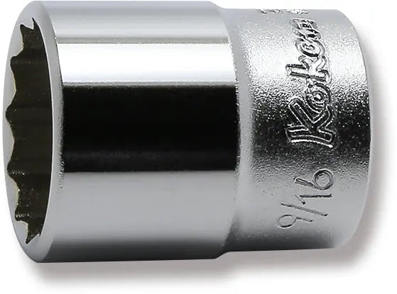 1/4 Sq. Dr. Socket  9/16 12 point Length 24mm