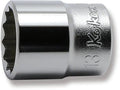 1/4 Sq. Dr. Socket  13mm 12 point Length 22mm