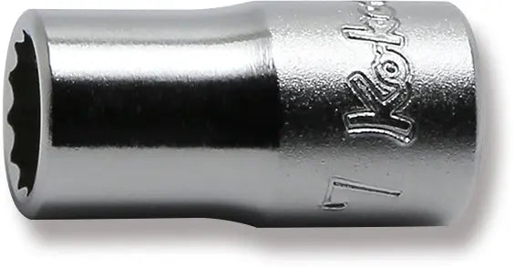 1/4 Sq. Dr. Socket  7mm 12 point Length 22mm