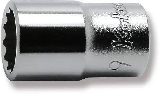 1/4 Sq. Dr. Socket  9mm 12 point Length 22mm