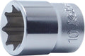 1/4 Sq. Dr. Socket  6mm Double Square Length 22mm
