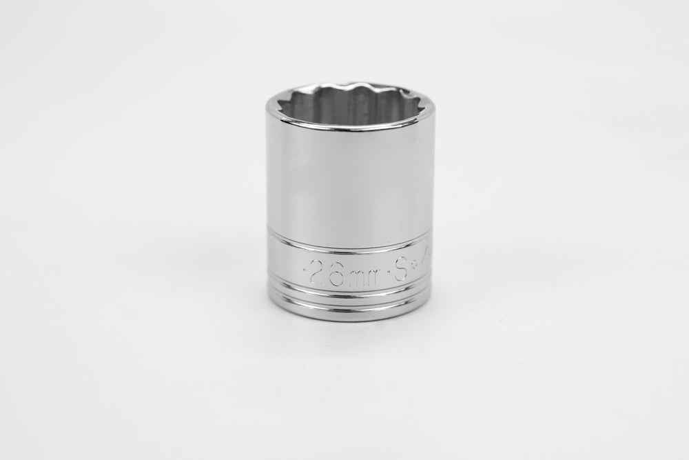 SK Tools USA - 1/2" Drive 12 Point Metric Standard Chrome Socket (10mm - 29mm)